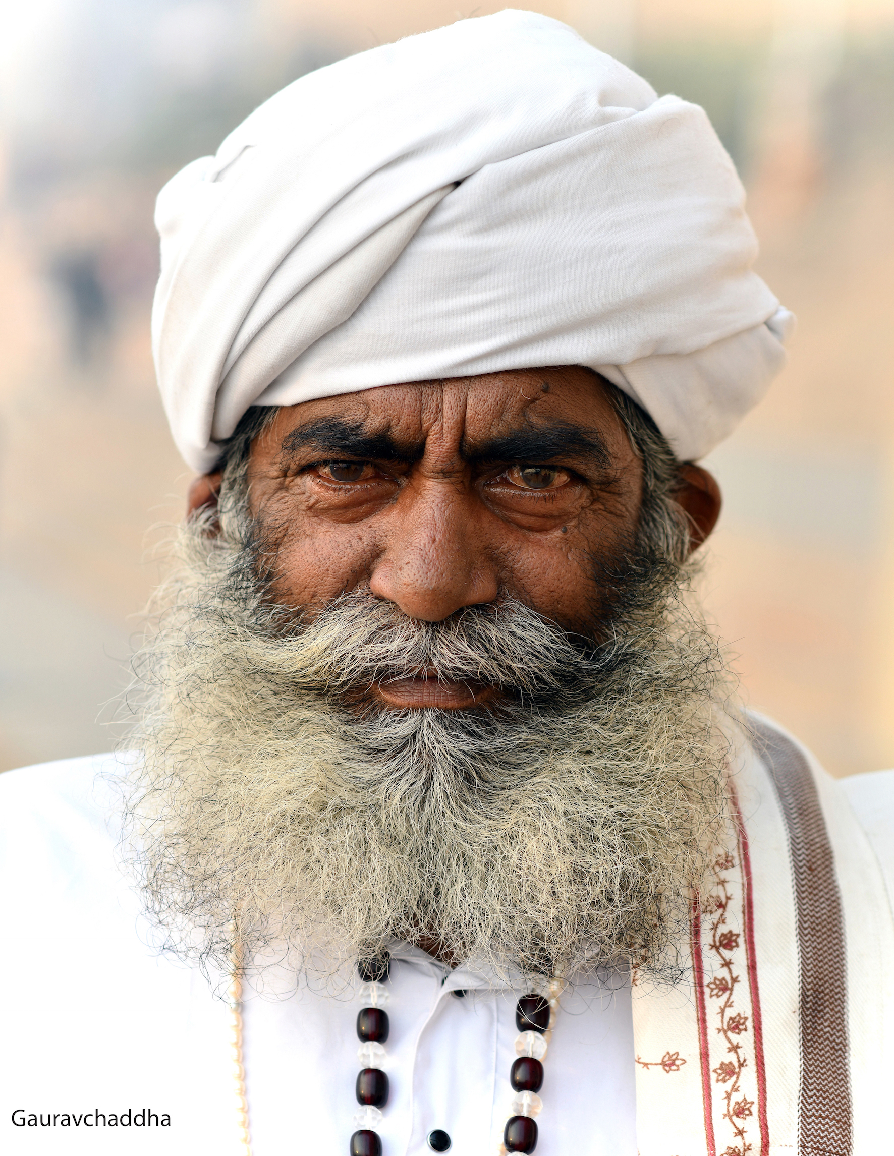 A portrait of a traveller from Kutch,Gujrat ,India